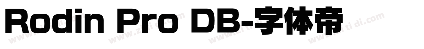 Rodin Pro DB字体转换